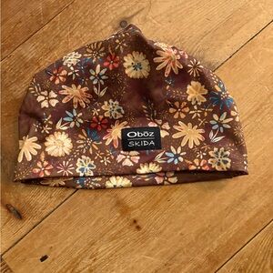 Oboz Skida Floral Women's Beanie - Brown and Blue